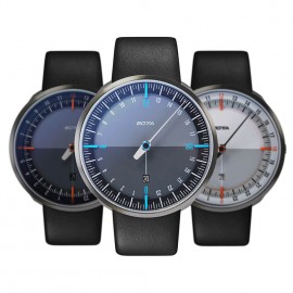 ساعت مچی تیتانیومی تک عقربه کوارتز پلاس مشکی / آبی UNO 24 Plus Single Hand Quartz Titanium Wrist Watch Black/Blue