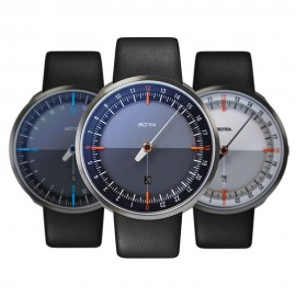 ساعت مچی تیتانیومی تک عقربه کوارتز پلاس مشکی / نارنجی UNO 24 Plus Single Hand Quartz Titanium Wrist Watch Black/Orange