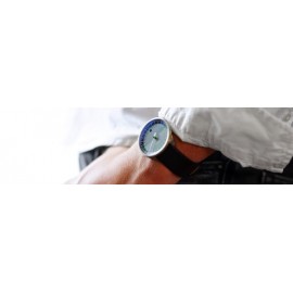 ساعت مچی تیتانیومی تک عقربه کوارتز مشکی / سبز UNO 24 Single Hand Quartz Titanium Wrist Watch Black/Green