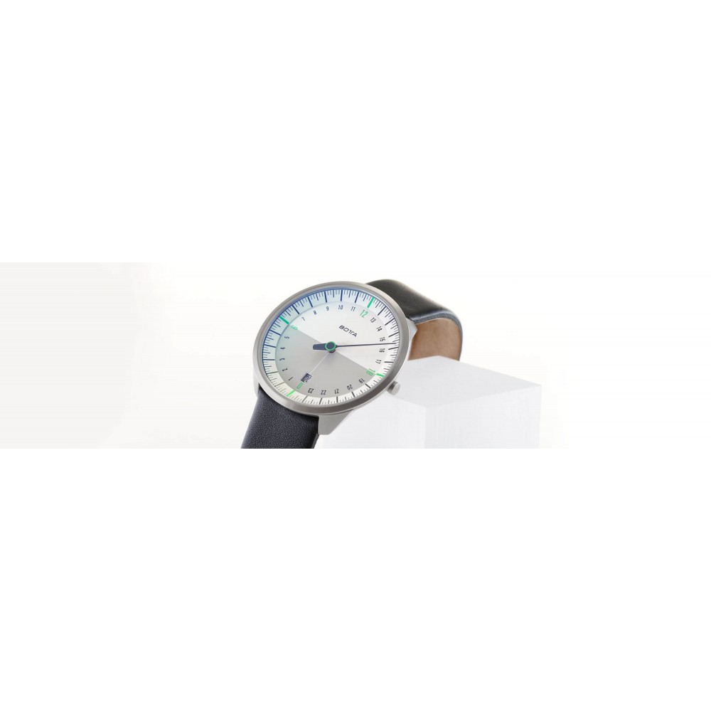 ساعت مچی تیتانیومی تک عقربه کوارتز سفید / سبز UNO 24 Single Hand Quartz Titanium Wrist Watch White/Green 