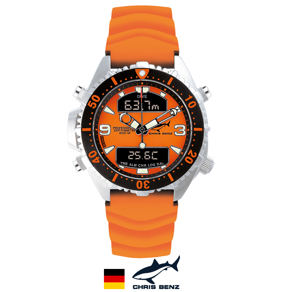 ساعت مچی غواصی دیجیتال نارنجی CB-D200-O-KBO